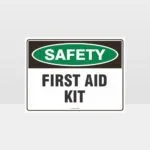 First Aid Kit Sign