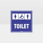 Male Female Accessible Toilets Sign