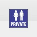 Private Toilet Sign