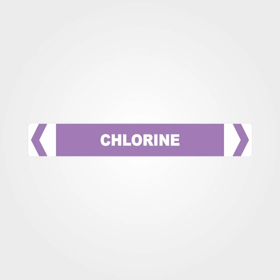 Chlorine Pipe Marker