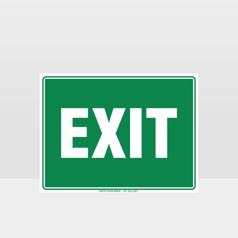 Exit Green Sign