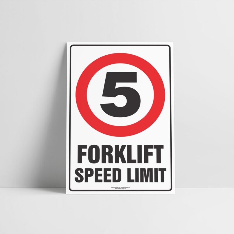 Forklift Speed Limit Sign - Forklift Signs - Hazard Sign NZ