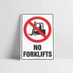 No Forklifts Sign - Hazard Sign NZ