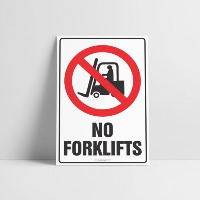 No Forklifts Sign - Hazard Sign NZ