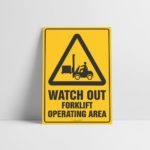 Forklift Operating Area Sign - Forklift Signs - Hazard Sign NZ