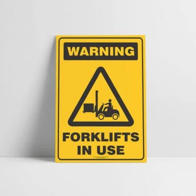 Warning Forklifts In Use Sign - Hazard Sign NZ
