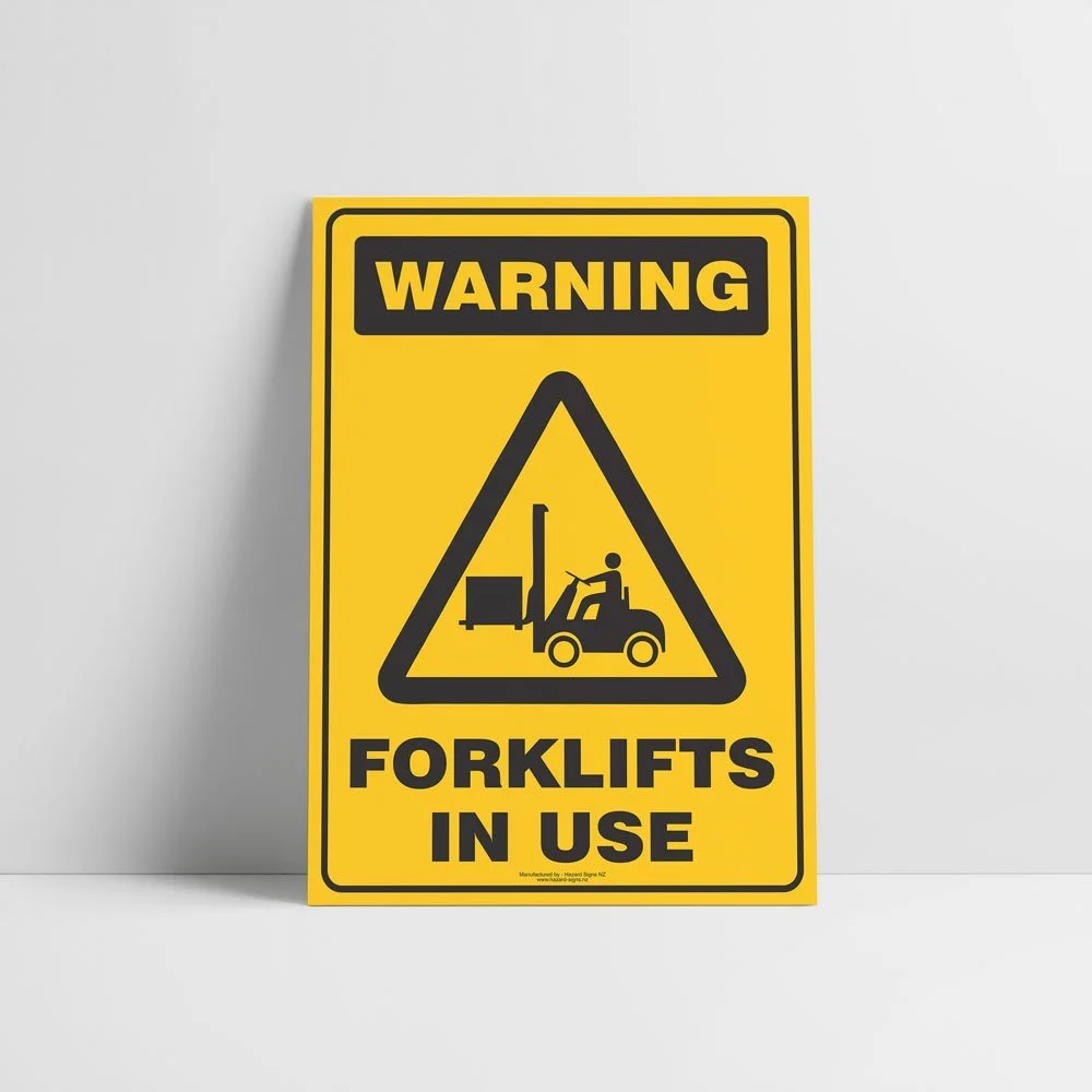 Warning Forklifts In Use Sign - Hazard Sign NZ