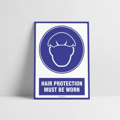 Hair Protection Sign - Mandatory Signs - Hazard Signs NZ