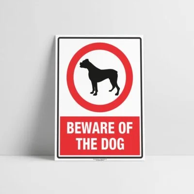Beware Of The Dog Sign - Prohibition Sign - Hazard Signs NZ