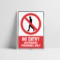 No Entry Authorised Personnel Only Sign - Hazard Signs NZ