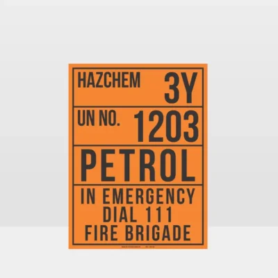 Petrol Hazchem Sign