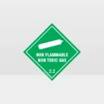 Class 2.2 Non-Flammable Non-Toxic Gas Sign