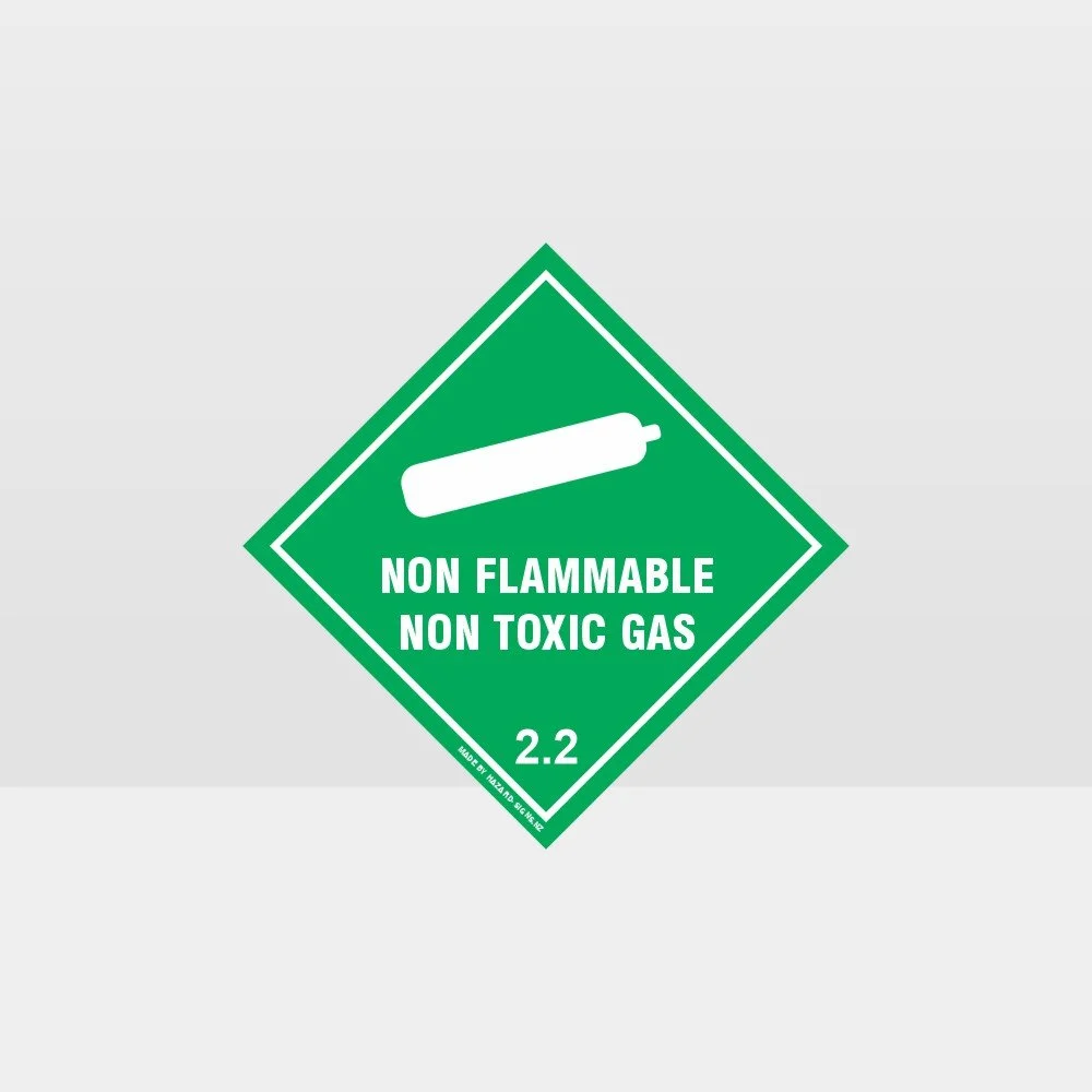 Class 2.2 Non-Flammable Non-Toxic Gas Sign