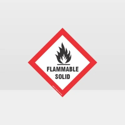 Class 4 Flammable Solid Sign