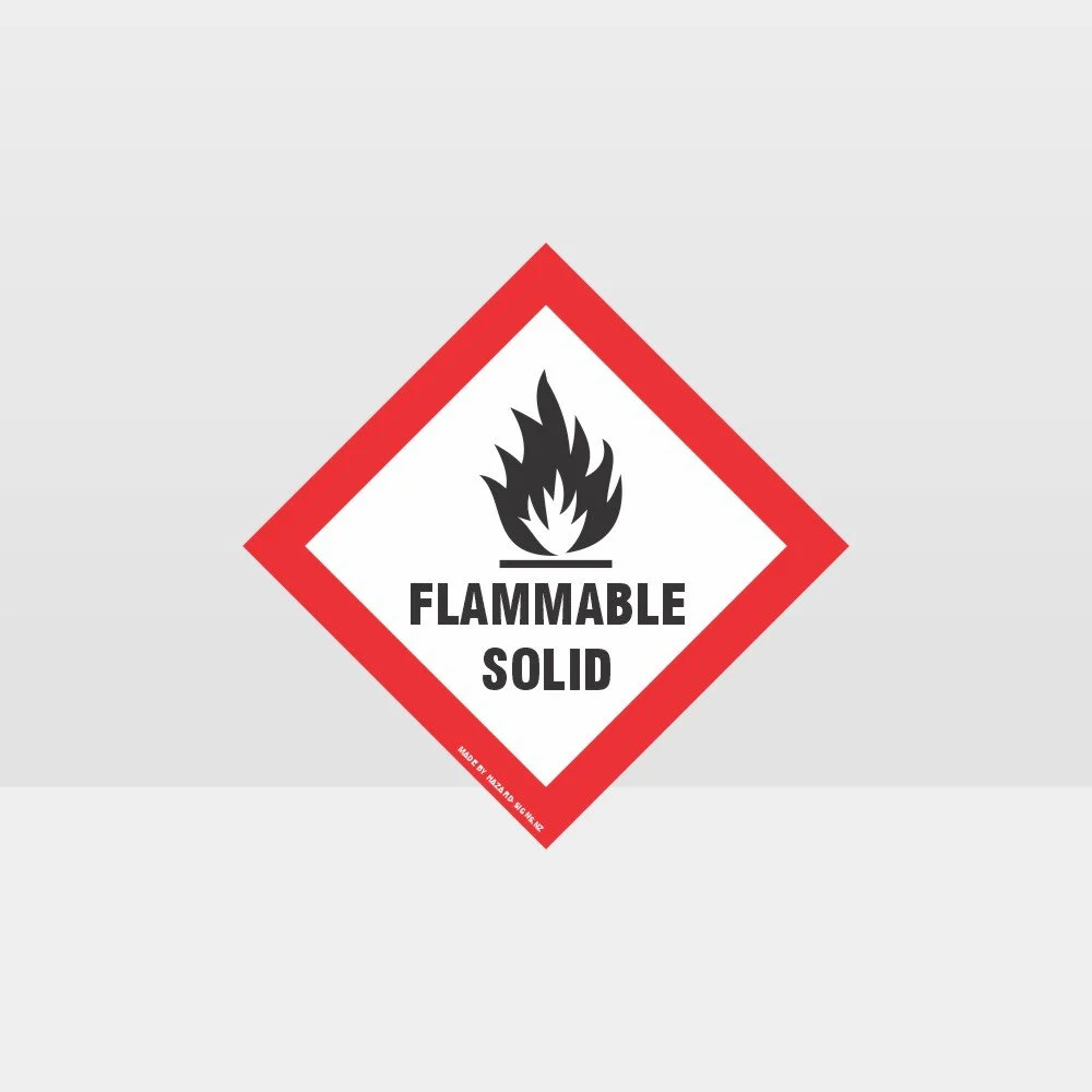 hazardous_029 Class 4 Flammable Solid Sign