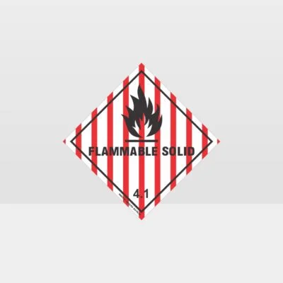 Class 4 Flammable Solid Sign