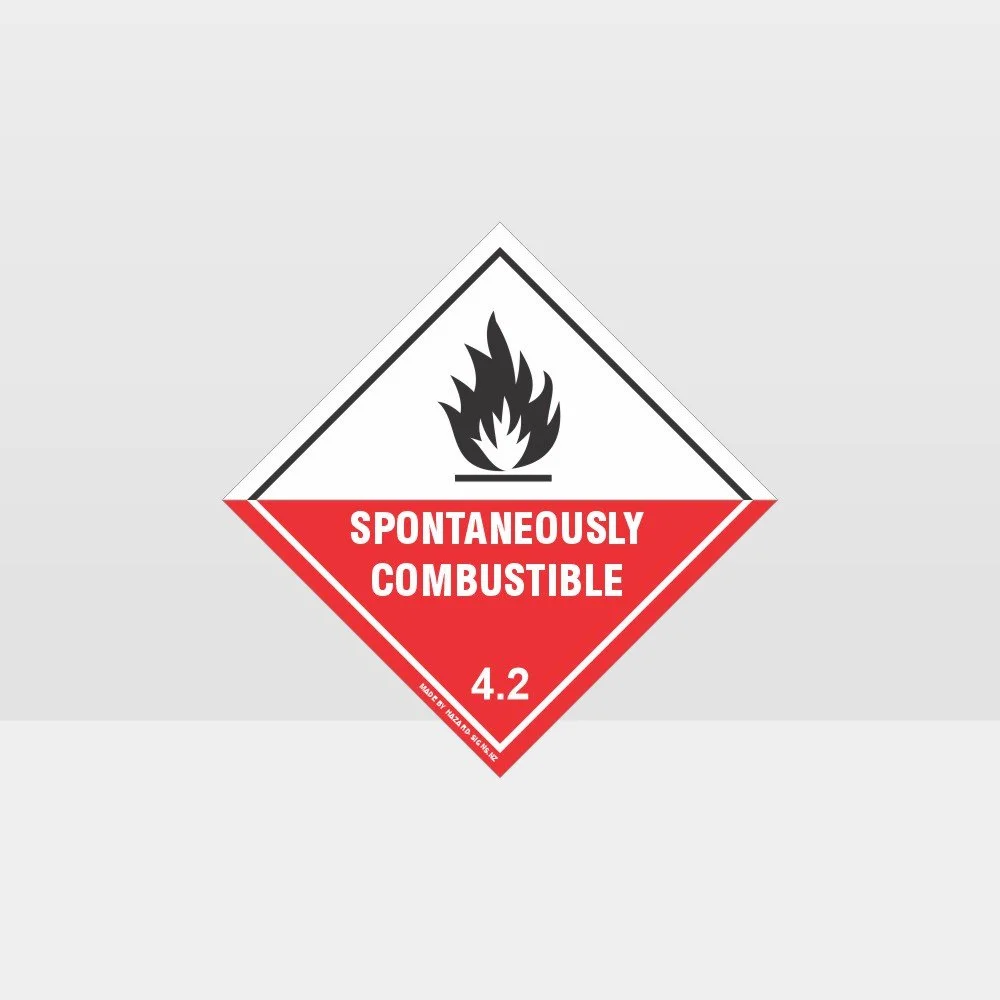 Class 4.2 Spontaneously Combustible Sign