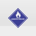 Class 4.3 Dangerous When Wet Sign