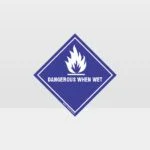 Class 4.3 Dangerous When Wet Sign