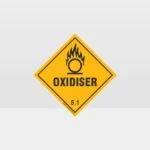 Class 5.1 Oxidiser Hazard Sign