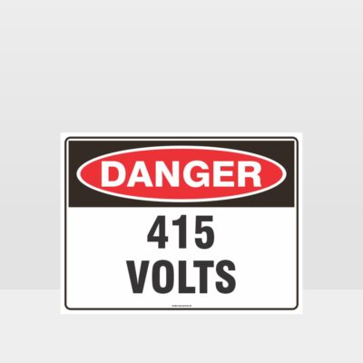Danger 415 Volts Sign