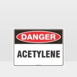 Danger Acetylene Sign