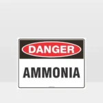 Danger Ammonia Sign