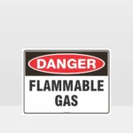 Danger Flammable Gas Sign