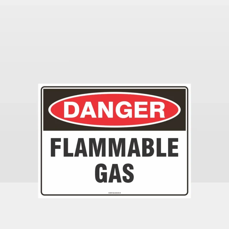 Danger Flammable Gas Sign