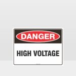 Danger High Voltage Sign