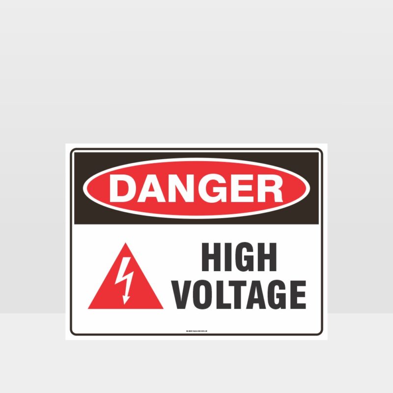 Danger High Voltage Symbol Sign