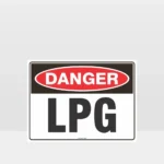 Danger LPG Sign