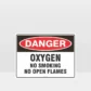 Danger Oxygen No Smoking Sign