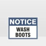 Wash Boots Sign