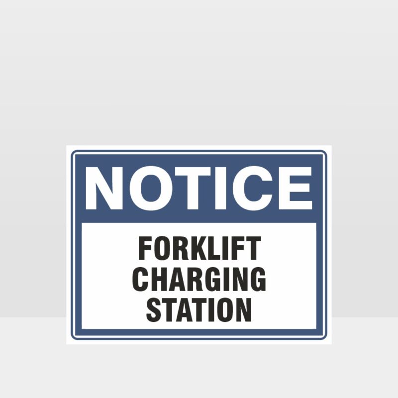 Forklift Charging Station Sign
