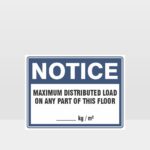 Maximum Distributed Load Sign