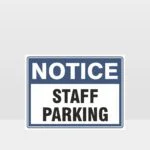 Staff Parking Sign