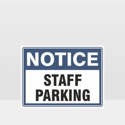 Staff Parking Sign