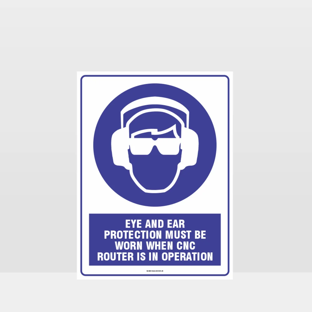 Mandatory Eye And Ear Protection Sign