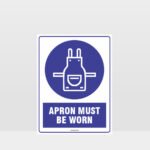 Mandatory Apron Must Be Worn Sign