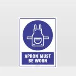 Mandatory Apron Must Be Worn Sign