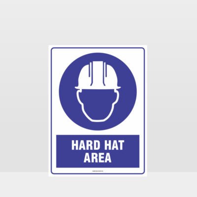 Mandatory Hard Hat Area Sign