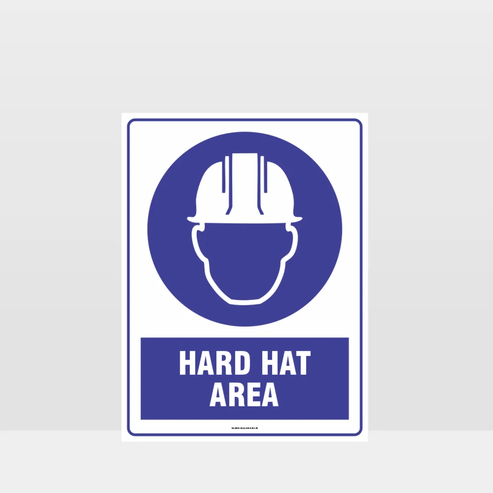Mandatory Hard Hat Area Sign