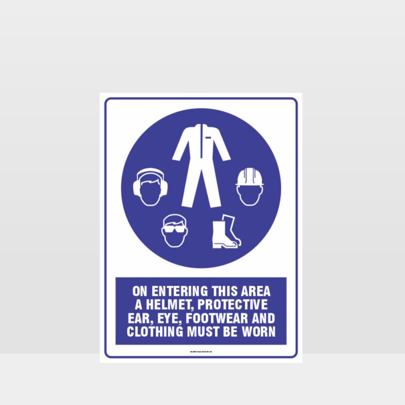 PPE Required On Entry Sign