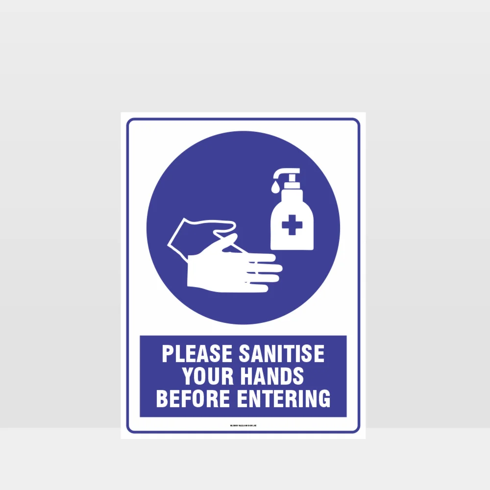 Please Sanitise Your Hands Sign