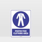 Mandatory Protective Clothing Area Sign