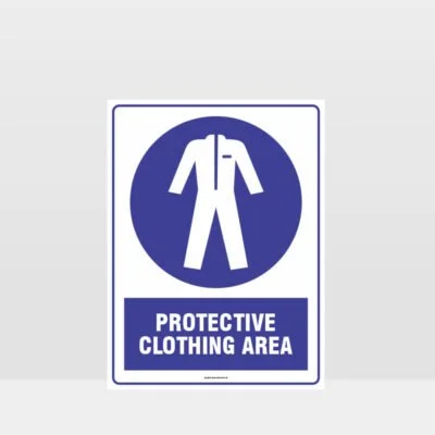 Mandatory Protective Clothing Area Sign