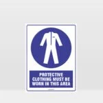 Protective Clothing Area Sign