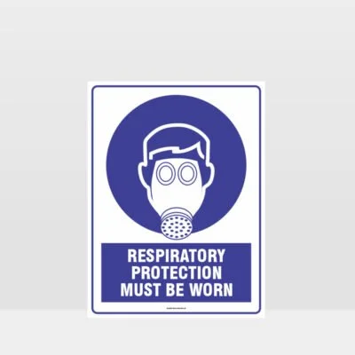 Mandatory Respiratory Protection Must Be Worn Sign
