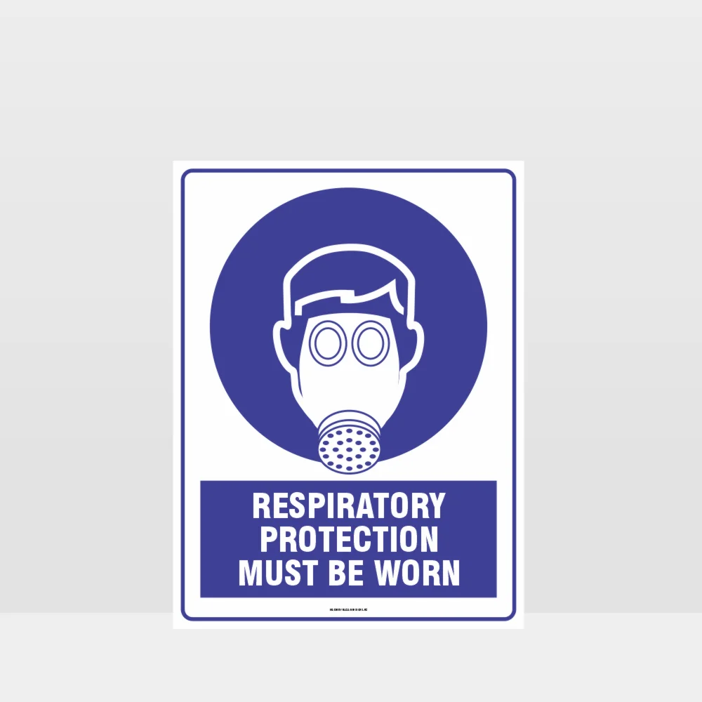 Mandatory Respiratory Protection Must Be Worn Sign